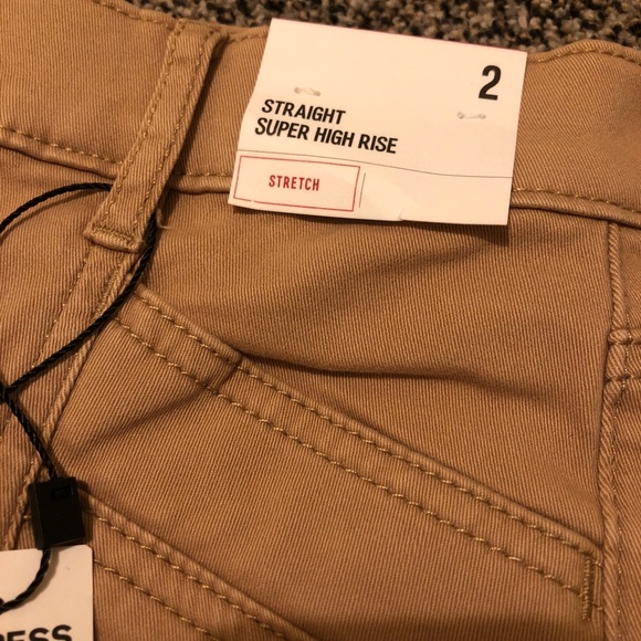 Express Super High Waisted Straight Cropped Pant 2 - Picture 3 of 3